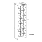 Prepac – Armoire compacte pour souliers, noir-Dimensions du produit assemble : 23,5 larg. x 72,5 haut. x 13 prof. (po)