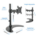 ShoppingAll - Support de montage pour écran LCD LED simple avec bras réglable - Noir-6