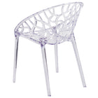 Flash Furniture - Chaise auxiliaire empilable transparente de la série Spectre-Finition cristal transparente