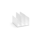 Trieuse de classeurs Poppin Fin, blanc-Trieuse de dossiers à quatre ailettes