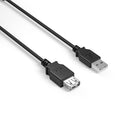 NXT Technologies - Câble USB-A mâle/A femelle de 6 pi, noir (NX29753)-Connecte un port USB-A mâle à un port USB-A femelle
