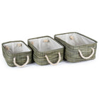 Paniers de rangement rectangulaires, vert 66397DF-3