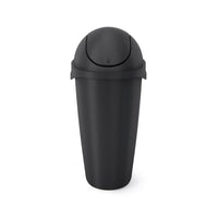 Umbra ââ‚¬â€œ Poubelle Swinger, 45 L, noir-Poubelle au fini brossé à couvercle pivotant qui se verrouille à lâ€™aide de pinces souples