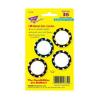 TREND enterprises Inc. Mini ensemble d'accessoires, points et cercles, aspect métallique, assortis, 36 pièces-4 modèles, 9 de chacun, pour un total de 36 pièces