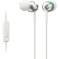 Sony - Casque d'écoute avec télécommande pour téléphone intelligent - blanc-Pilote de 9 mm à haute sensibilité