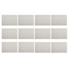 Set de Table au Carres - Blanc - Paquet de 12-Vaisselle