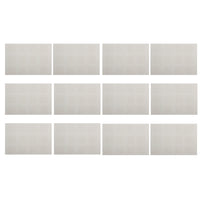 Set de Table au Carres - Blanc - Paquet de 12-Vaisselle