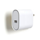 NXT Technologies - Chargeur de téléphone universel à 1 port USB, blanc-Blanc brillant avec une finition mate sur les zones à fort toucher
