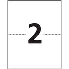 Avery - Étiquettes d'expédition TrueBlock, blanches, laser/jet d'encre, 5-1/2" x 8-1/2", paquet de 200-Blanches