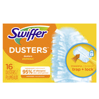 Swiffer - Recharges de plumeaux Dusters multi-surfaces - Paquet de 16-Saupoudrage