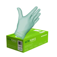 Forcefield - Gants d'examen jetables Nitriforce Greenleaf - Grand - paquet de 100-Usage général