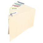 Avery – Étiquettes pour dossiers TrueBlock laser et jet d’encre – 3 7/16 po x 2/3 po – paquet de 600 (05266)-Idéal pour le codage couleur de vos dossiers, documents et reliures