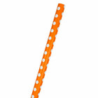 JAM Paper -  Papier cadeau – Papier cadeau à pois – 50 m² au total – Orange à pois blancs – 2 rouleaux/paquet-La superficie parfaite pour emballer rapidement et facilement vos cadeaux