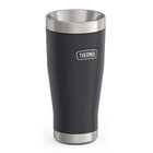 Thermos - Gobelet Icon - Graphite - 470 mL-Équipé de la technologie Griptec pour une base silencieuse, douce au toucher et antidérapante et une poignée moulée antidérapante et douce au toucher