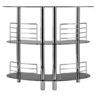 Winsome – Bar de divertissement Martini, noir-Assemblage nécessaire