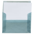 JAM Paper Enveloppes translucides A6, bleu océan, 50/pqt-Taille des enveloppes : 4,75 x 6,5 po