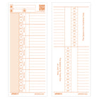 Cartes de pointage uPunch - Paquet de 100 ( CRTC1050)-Compatible avec : CR1000