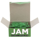 JAM Paper - Trombones croisés, vert, 4 paquets de 15 (332BYGRG)-Quantité : 15 trombones par boîte