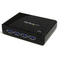 StarTechMD ® Concentrateur SuperSpeed USB 3.0 à 4 ports, noir-Connecte simultanément les appareils USB 3.0 et les appareils USB plus anciens à leur vitesse maximale respective avec une rétrocompatibilité USB 2.0/1.x