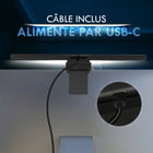 IMPOTEK - Lampe LED pour moniteur, barre lumineuse pour écran intelligent avec antireflet, contrôle tactile, réglage de la luminosité-Construction de haute qualité - Le corps en aluminium de première qualité permet une dissipation efficace de la chaleur et offre aux LED une durée de vie de 20 000 heures.