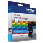 Brother - LC404CS Cartouche d’encre cyan à rendement standard d'origine-Le toner authentique de Brother produit des impressions aux couleurs nettes, riches et éclatantes qui résistent à l’épreuve du temps