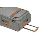 Champs - Ensemble de 3 valises extensibles de la "Classic II" - Gris-Roues pivotantes à 360 degrés pour faciliter les déplacements dans toutes les directions.