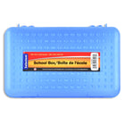Selectum - Boite Plastique pour L'Ecole - 8 po l x 2,5 po H - Couleurs variées-8 po L x 4,8 po H x 2,5 po P
