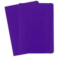 JAM Paper - Carnet ligné couv. rigide et fermeture élastique, grand, journal 5,88 x 8,5, violet prune, 2/paquet (340528857g)-Journal/carnet de notes violet prune à couverture rigide