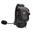 Havit H2002D Metal Gun 3,5 mm Casque de jeu magnétique avec microphone détachable pour PC, PS4 et Xbox-Couleur métal Gary et noir, design sur l'oreille