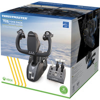Thrustmaster TCA Yoke Pack Boeing Edition Uni-Le manche à balai et la manette des gaz sous licence officielle de Boeing, inspirés de l'emblématique avion de ligne Boeing 787.