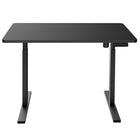 Ezywork - Bureau debout électrique à pièce entière - Cadre noir / Dessus noir-Capacité de poids : 154 lb