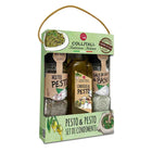 Collitali - Huile d'olive au pesto infusée à l'italienne - Sel sicilien au basilic et mélange pour coffret cadeau pesto-Ce coffret cadeau Pesto de Collitali comprend une sélection de mélange pour pesto (16 g), d'huile d'olive extra vierge aromatisée pour pesto (100 ml) et de sel sicilien au basilic (16 g) dans un moulin à sel rechargeable.