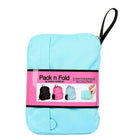 PACK N FOLD - Sac à dos léger, pliable, résistant à l’eau, 50708, bleu-1 pochette avant avec fermeture à glissière