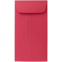 JAM Paper - Enveloppes à monnaie no 7, 3 1/2 x 6 1/2 po, rouge Brite Hue, 50/paquet-Enveloppes à monnaie