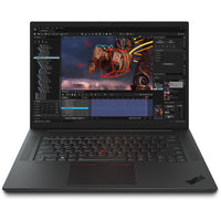 Lenovo - Ordinateur portable 16" ThinkPad P1 Gen 6 - Intel Core i7-13700H 16 Go RAM - 512 Go SSD - Windows11 Pro - Anglais Noir-Processeur : Intel Core i7-13700H, 14C (6P + 8E)/20T, P-core 2,4/5,0 GHz, E-core 1,8/3,7 GHz, 24 Mo