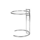 Nicer Interior - Eileen - table de bout - chrome/verre-Cadre en chrome avec verre trempé de 19,5 de diamètre
