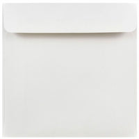 JAM Paper Enveloppes carrées de 6 x 6 po, blanc, 50/paquet-Enveloppes carrées en papier blanc ordinaire