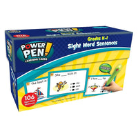 Ressources créées par l'enseignant Cartes d'apprentissage Power Pen : Sight Words 1-Développez la fluidité de la lecture en vous entraînant à reconnaître les 100 premiers mots visuels