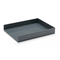 Bac à courrier simple Poppin, gris foncé-Plateau à courrier à un niveau pour tout style d’organisation