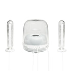 Harman Kardon Soundsticks 4, Système d'Enceintes Bluetooth - Blanc-Dimensions (L x H x P) : Caisson de graves 231 mm x 276 mm x 231 mm / Satellite 271 mm x 84 mm x 84 mm
