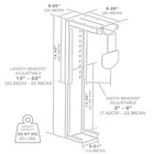 AnthroDesk – Support réglable pour tour d'ordinateur, à montage sous un bureau-ORGANISEZ : Gardez votre espace de bureau propre et organisé