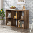 Sauder - Select Bibliothèque de rangement à 6 cubes - Pin Rural-Compatible avec les bacs de rangement de 13 po (vendus séparément)