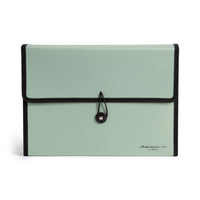 U Brands Performance Classeur expansible à 13 compartiments en poly, olive (4358F04-24)-Coque en tissu durable pour protéger les documents des intempéries