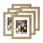 Kiera Grace – Cadre photo Loft, 11 x 14 po avec cadre interne pour 8 x 10 po, gris bois flottant, 6/ensemble (PH44113-3MC)-Fini gris bois flottant