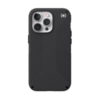 Speck Presidio 2 Grip Moyen Pro pour iPhone 13 - noir-Le revêtement Perfect-Clear résiste à la décoloration et les matériaux anti-jaunissement permettent à votre étui de rester parfaitement clair