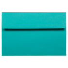 JAM Paper Enveloppes de pap. rec. avec ferm. gommée Brite Hue, format invitation, 5 1/2 x 8 1/8 po, bleu de mer, 100/paquet-Bleu de mer