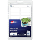 Avery - Étiquettes amovibles multi-usages, 1/2 po x 1 3/4 po, paq./400 (2312)-Amovible