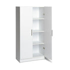 Prepac™ - Armoire de rangement Elite, 65 po, blanc-Les portes sont munies de charnières ajustables de style européen de qualité supérieure