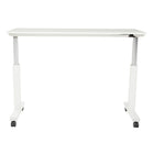 Proline – Table de 6 pi à réglage pneumatique de la hauteur, blanc-Surface en stratifié blanc