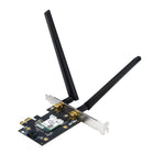 ASUS - Adaptateur PCI-E Wi-Fi 6 et Bluetooth 5.2 double bande AX1800-Transmission plus rapide dans les environnements à haute densité avec OFDMA et MU-MIMO